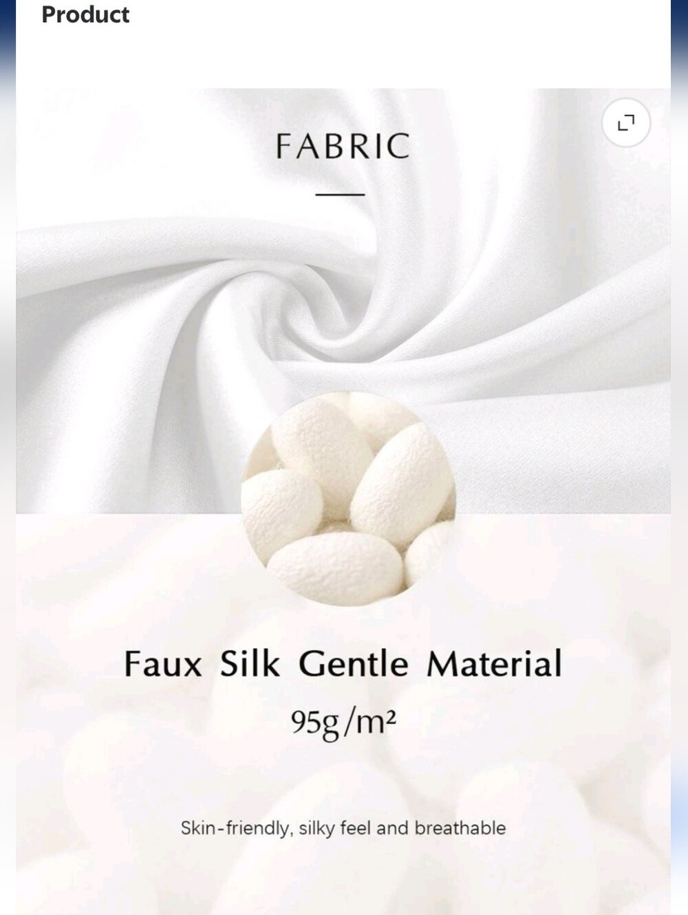 Silky White Feather-Trim Long Robe - Picture 6 of 6